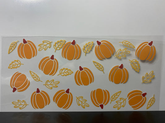 Orange Pumpkins and leaves